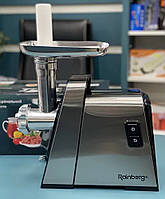 Електро м'ясорубка Rainberg RB 2271 3000Вт Електрична мясорубка з насадками для ковбаси потужна