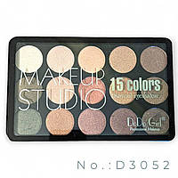 Палетка теней для макияжа DoDo Girl 15 Colors Diamond Eyeshadow Palette Makeup Studio