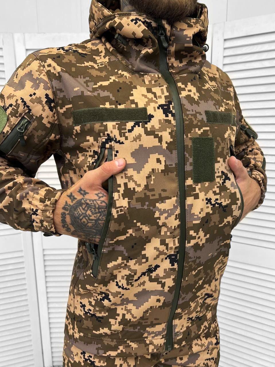 Форма зсу нового зразка осінова, костюм тактичний утеплений для зсу, демісезонна військова фор cg182