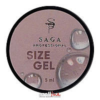 Гель для объемных дизайнов Saga Size Gel прозрачный, 5 мл