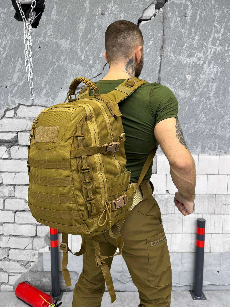 Тактичний штурмовий військовий рюкзак 40 літрів, рюкзак армійський койот, військовий рюкзак армійський cg182