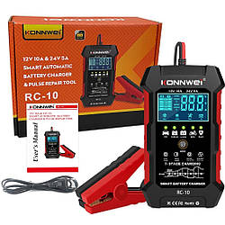Konnwei RC-10 (12В 10А / 24В 5А) - зарядний пристрій, десульфатор