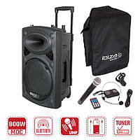 Мобильная акустическая система Ibiza Sound PORT15UHF-BT USB