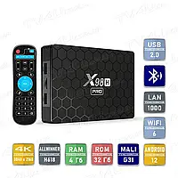 Смарт ТВ приставка X98H Pro WIFI6 4/32 Гб Smart TV Box Android 12