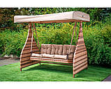 Садові гойдалки з ротангу "Rivera Преміум", фото 2