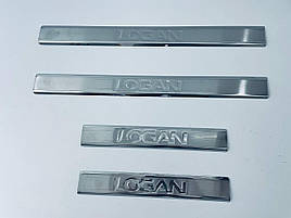 Накладки на пороги Renault Logan 2004 — 2013 TAN24