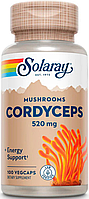 Кордицепс Solaray Cordyceps Mushroom 520 mg 100 вег капс