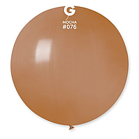 Латексный шарик Gemar 31"(80 см)/ 76 Пастель мокко G30 (БЕЗ ПОЛОС)