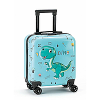 Детский чемодан динозавр, чемодан для мальчика для путешествий, чемоданчик ребенку