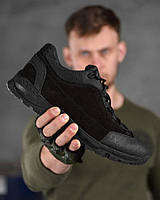 Тактичні кросівки для поліції шкіряні, військові кросівки чоловічі чорні, кросівки армійські cg182