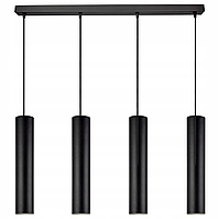 Підвісний світильник люстра стельові труби метал SPOT GU10 чорний з регулюванням висоти 955-BZ4
