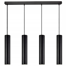Підвісний світильник люстра стельові труби метал SPOT GU10 чорний з регулюванням висоти 955-BZ4