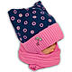 Дитячий комплект — шапка та шарф для дівчинки, код. 1121, Agbo (Польща), підкладка SUPERWARM, 1121, фото 3