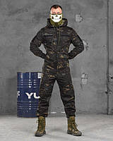 Армейська форма чорний мультикам, костюм мультикам темний, тактичний бойовий костюм чорний зсу qx454