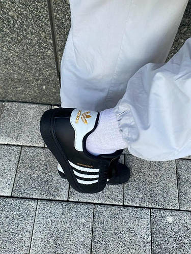 Кроссовки суперстар черно-белые удобные Adidas Superstar Black стильные ...