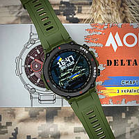 Военные смарт часы со звонком Smart Watch противоударные сенсорные часы-телефон Modfit Ranger ARMY GREEN