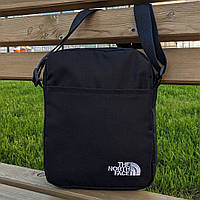 Мужская сумка через плечо The North Face черная спортивная тканевая барсетка TNF мессенджер ТНФ цвет черный