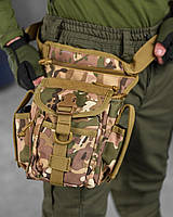 Сумка на стегнах тактична зсу, армійська сумка на ногу мультикам, тактична настегенна сумка da017