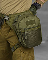 Тактическая набедренная сумка олива, армейская военная сумка на ногу хаки, сумка тактическая набедренная da017