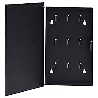 Скринька для Ключів з Магнітною Дошкою Чорний 30x20x5,5 см