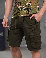 Тактические шорты износостойкие с карманами, военные шорты олива зсу карго, легкие армейские шорты vx022