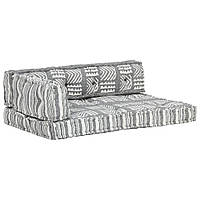 Подушка для дивана з піддонів Сірий Тканина Печворк