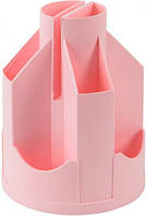 Підставка-органайзер пластикова Axent Delta Pastelini 11 відділень 103*135мм рожева