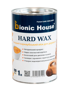 Карнаубський віск для дерева універсальний Bionic House уп.3 л різні кольори, фото 1