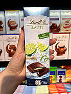 Чорний шоколад з лаймом Lindt Limette 100г. Швейцарія, фото 2