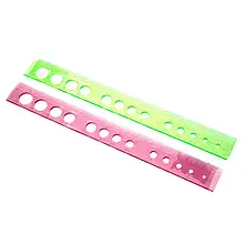 Лінійка-трафарет 25 см, пластикова