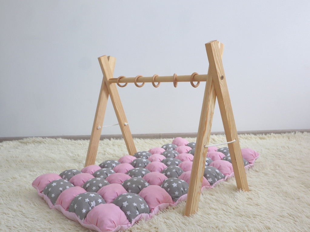 Мобіль дитячий, підлоговий, Бебі Джим + матрацик БОН БОН Зефірка