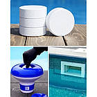 Хлор для басейну тривалої дії 50 кг Aquadoctor C-90T Дезінфектант на основі хлору 250 таблеток, фото 3