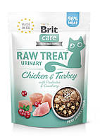 Ласощі Brit Raw Treat Freeze-dried Urinary д/котів д/сечовидільної системи курка та індичка 40 г d