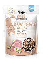 Ласощі Brit Raw Treat Freeze-dried Sensitive д/котів з чутливим травленням індичка 40 г d