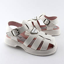 0688A Босоніжки для дівчинки молочного кольору тм Том розмір 32 - устілка 20 см