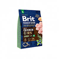 Brit (Чехия) Сухой корм Brit Premium Junior XL 3 kg (для щенков и молодых собак гигантских по MD, код: 2732239