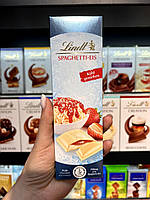 Белый шоколад спагетти клубника Lindt Spaghetti Eis 100г. Швейцария