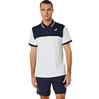 Мужское Поло Asics COURT POLO SHIRT Белый Черный S (2041A256-102 S)