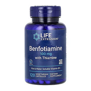 Бенфотіамін з тіаміном (Benfotiamine with Theamine) 120 капсул LEX-92012