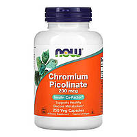Хром пиколинат (Chromium picolinate) 200 мкг 250 капсул NOW-01422