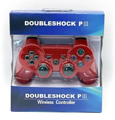 Бездротовий bluetooth джойстик для PS3, Геймпад ПС3 з Bluetooth Червоний, фото 2