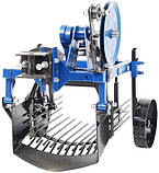Однорядний картоплекопач вібраційний 2-ексцентриковий КК13 до мототрактора з гідравлікою (ніж 39 см), фото 2