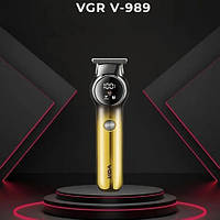 Тример для бороди та вусів VGR V-989. Машинка для стрижки, окантування кераміка+сталь. ZF-273 Колір: золотий