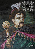Портрет Богдана Хмельницького в мозаїці
