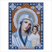 Схема для вышивки бисером "Икона "Богородица Казанская"