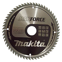 Диск пильний Makita MAKForce 190x30 мм 60 зубьев : диск 190 мм (B-08551) TOP