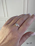 Срібна каблучка подвійна, фото 3