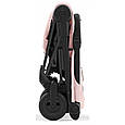 Коляска Coya Matt Black Peach Pink, фото 5