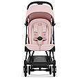 Коляска Coya Matt Black Peach Pink, фото 6