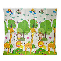 Дитячий килимок CUTYSTAR 200*180*1 см складаний двосторонній антиковзний Rainbow Deer/Dream Track TOP